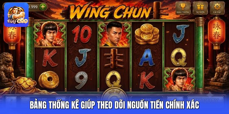Bảng thống kê giúp theo dõi nguồn tiền chính xác