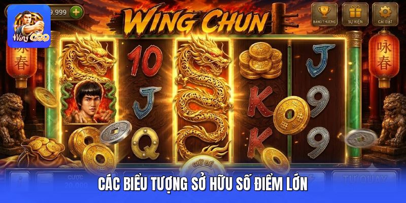 Các biểu tượng sở hữu số điểm lớn