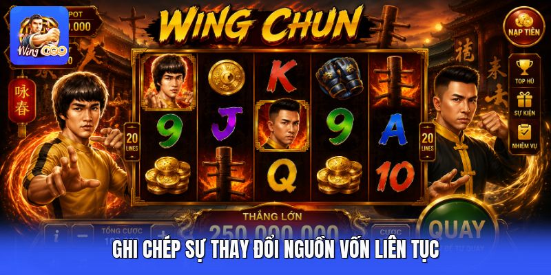 Ghi chép sự thay đổi nguồn vốn liên tục