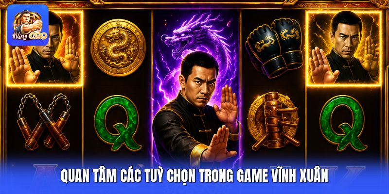 Quan tâm các tuỳ chọn trong game vĩnh xuân